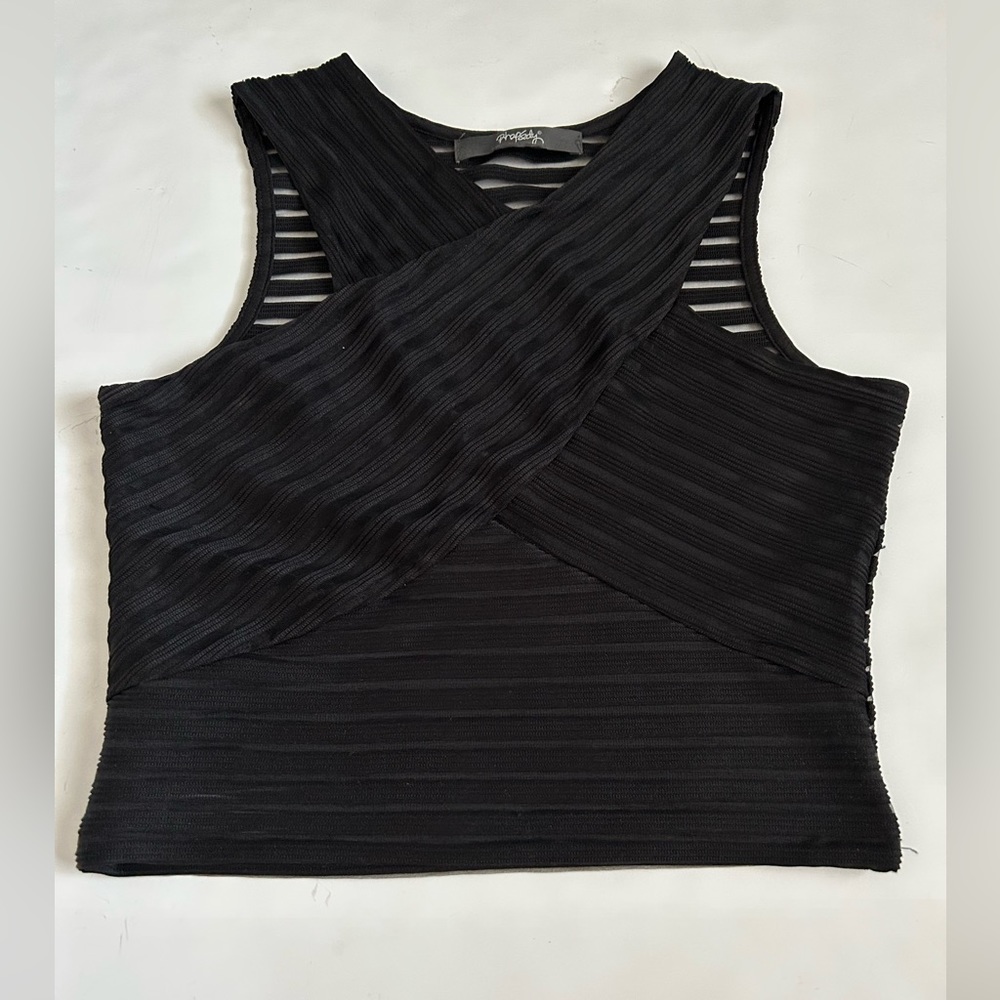 Rhapsody Black Sleeveless Top size S